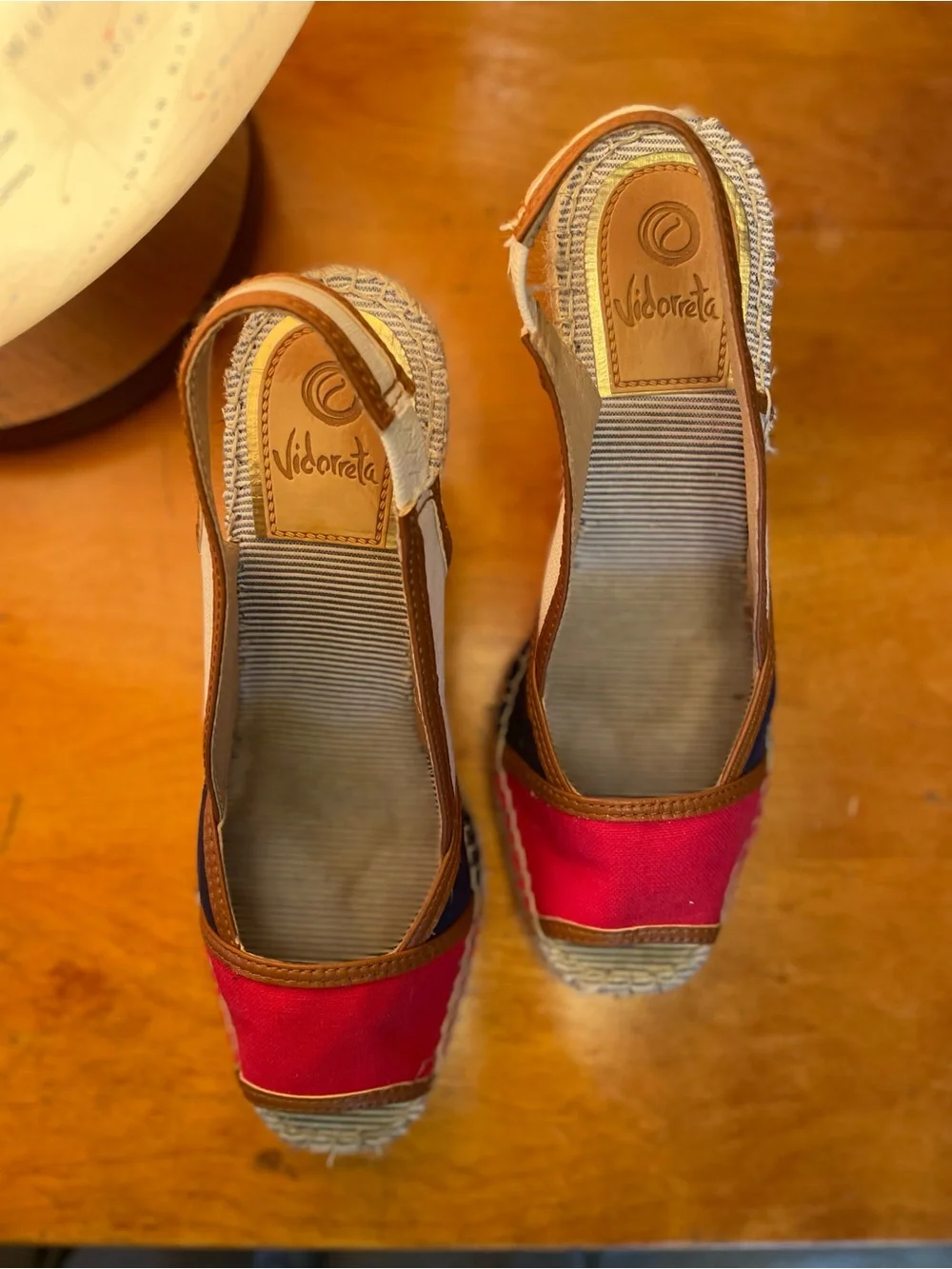Vidorreta Women’s Espadrille Wedge Slingback Sandals - Made In Spain - USA 8.5